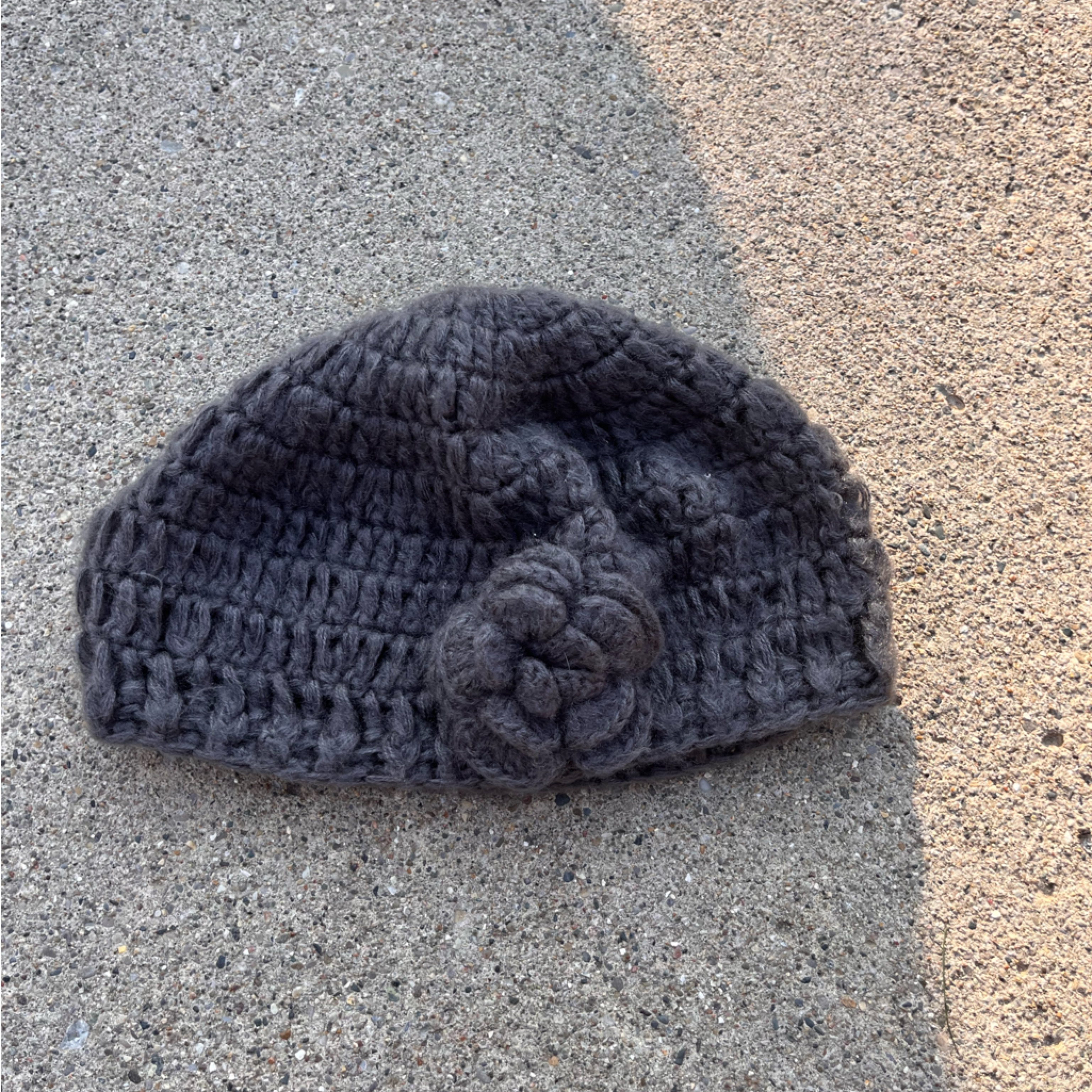 Gray Knit Hat